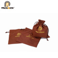 custom cheap plain polyester eco drawstring bag for jewelry